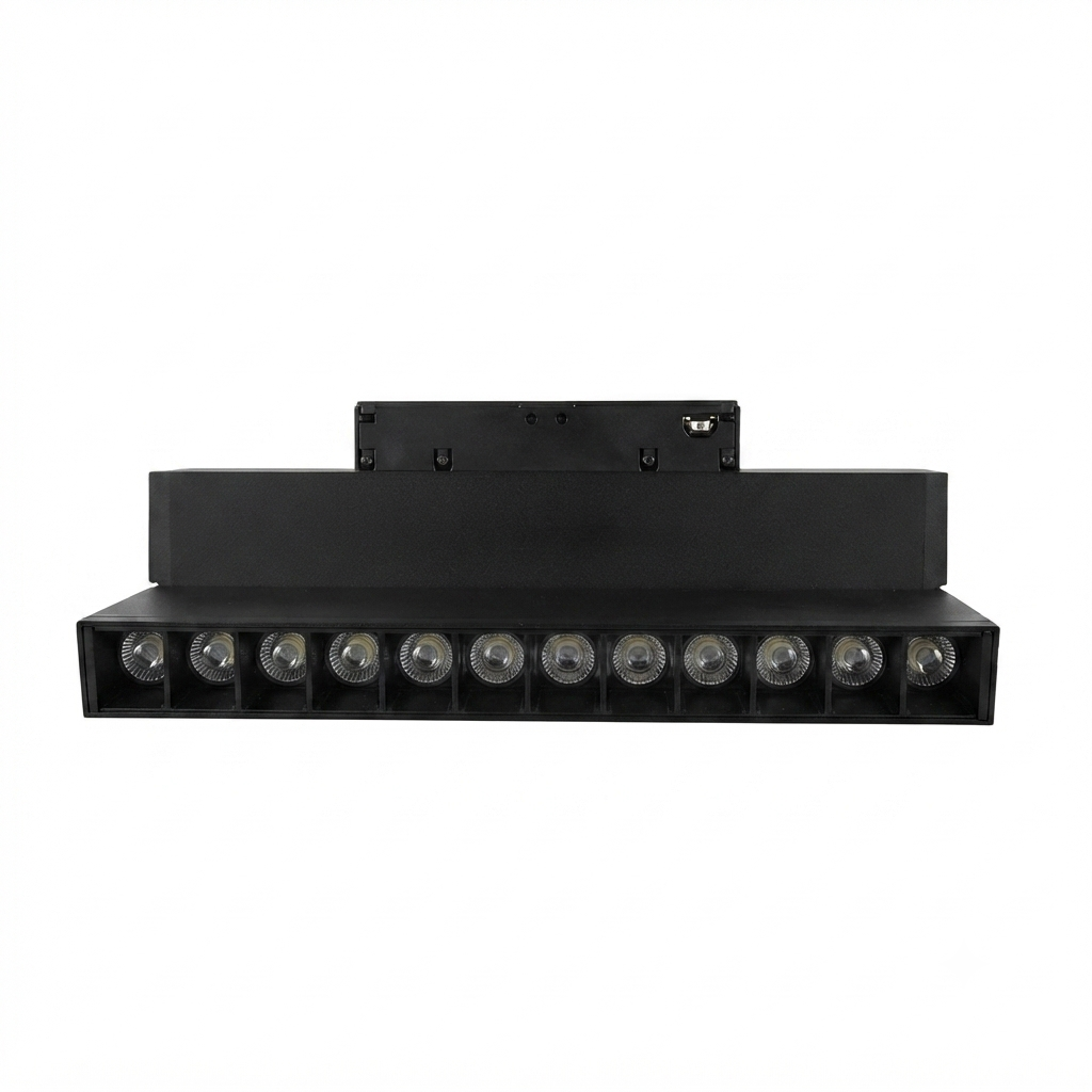LED СВЕТИЛЬНИК С ЛИНЗОЙ и регулируемым углом 24W 24° 330х20х90мм 48V(черный) EVEREST